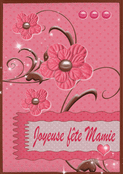 Jolie carte vintage pour une mamie ch&eacute;rie